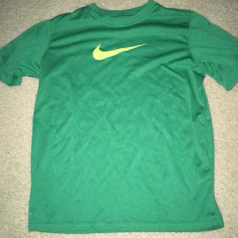Green and Yellow Nike Tee-Shirt